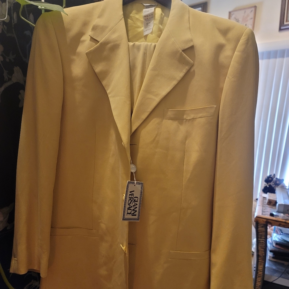 Gianni Versace Buttercream Suit